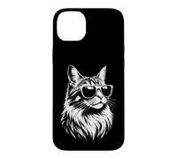 Custodia per iPhone 14 Plus Bel gatto con occhiali da sole