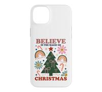 Custodia per iPhone 14 Plus Believe In The Magic Of Christmas Retro Groovy Vintage Xmas