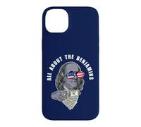 Custodia per iPhone 14 Plus Ben Franklin divertente Tutto sui Benjamins