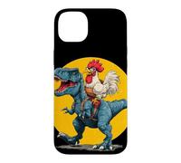 Custodia per iPhone 14 Plus Best Friends - Costume da pollo per gli amanti dei dinosauri