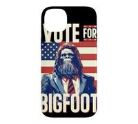 Custodia per iPhone 14 Plus Bigfoot for President Election Vote Sasquatch USA Flag 2024