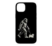 Custodia per iPhone 14 Plus Bigfoot Walking - Girello maltese divertente per cani