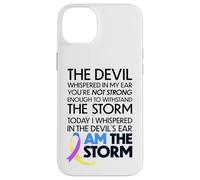 Custodia per iPhone 14 Plus Bladder Cancer Warriors I Am The Storm, I Will Survive