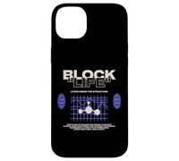 Custodia per iPhone 14 Plus Block Life - Abbigliamento di strada Y2K