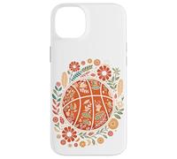 Custodia per iPhone 14 Plus Boho Basketball Flower Garden Spring