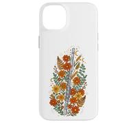 Custodia per iPhone 14 Plus Boho Floral Flute Instrument Musician