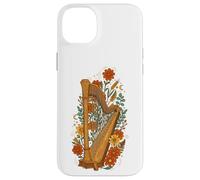 Custodia per iPhone 14 Plus Boho Floral Harp Harpist
