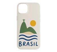 Custodia per iPhone 14 Plus Brasile Rio De Janeiro Cristo il Redentore Spiaggia Sole