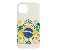 Custodia per iPhone 14 Plus Brasile Vacanze di carnevale tucano tropicale Brasile