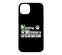 Custodia per iPhone 14 Plus Breaking Whiskers Cat Sono io quello che pulisce