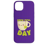 Custodia per iPhone 14 Plus Brew-tiful Day Tea Kawaii Carino Divertente