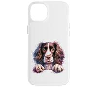 Custodia per iPhone 14 Plus Brittany English Springer Spaniel Cocker Spaniel Dog Face