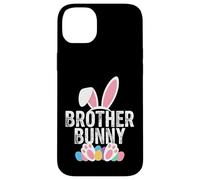 Custodia per iPhone 14 Plus Brother Bunny Easter Matching Ragazzi Coniglio
