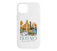 Custodia per iPhone 14 Plus Buffalo, skyline di New York, souvenir della città dei buoni vicini