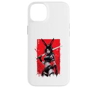Custodia per iPhone 14 Plus Bunny Anime Girl Samurai Stile Giapponese Guerriero Grafica