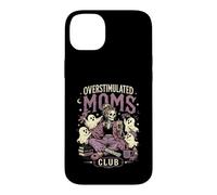 Custodia per iPhone 14 Plus Caffè iperstimolato per bambini Moms Club Spooky Season Ghost