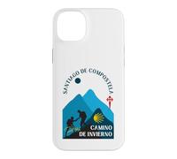 Custodia per iPhone 14 Plus Camino de Invierno Coppia Pellegrini Santiago Compostela 2026