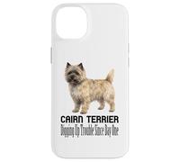 Custodia per iPhone 14 Plus Cane Cairn Terrier che scava problemi dal primo animale domestico