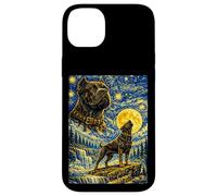 Custodia per iPhone 14 Plus Cane Corso Notte Stellata Van Gogh Simpatico Cane Ululante
