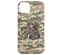 Custodia per iPhone 14 Plus Cane da laboratorio retrò, mimetico, mimetico, da laboratorio, Labrador Southern