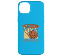 Custodia per iPhone 14 Plus Canestro da basket Slam Dunk Art Sport Fan