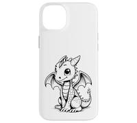 Custodia per iPhone 14 Plus Carino Kawaii Dragon Coloring Book Art Colore Nel Design