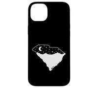 Custodia per iPhone 14 Plus Carolina del sud, mappa, con, orizzonte,