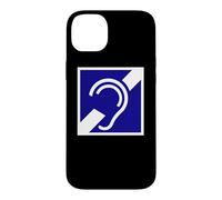 Custodia per iPhone 14 Plus Cartello con simbolo "Hearing Impaired, deaf deafness"