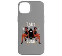 Custodia per iPhone 14 Plus Casinò vintage retrò Rockabilly Devil Girl Lady Lucky Spade