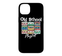 Custodia per iPhone 14 Plus Cassette Tape Music 80s Old School Playlist Vintage Eighties
