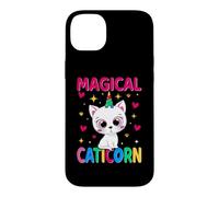 Custodia per iPhone 14 Plus Cat and Unicorn Caticorn Magical Funny Kitten Cats Lovers