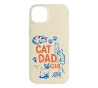 Custodia per iPhone 14 Plus Cat Dad Club Funny Cat Lover Father's Day
