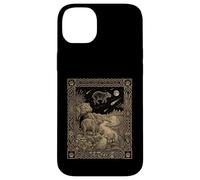 Custodia per iPhone 14 Plus Celeste Capibara Tarocchi Zodiaco Occulto