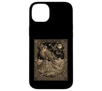 Custodia per iPhone 14 Plus Celestial Falcon Tarocchi Carta Costellazione Astronomia Montagna