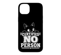 Custodia per iPhone 14 Plus Certificato Nessuna Persona Antisociale Cat Emo Introvert