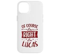 Custodia per iPhone 14 Plus Certo che ho ragione I'm Lucas Nome personalizzato