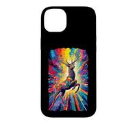 Custodia per iPhone 14 Plus Cervo Buck Maschio Animale Foresta Fauna Selvatica Majestic Deer