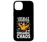 Custodia per iPhone 14 Plus Chicken Farmer Locally Sourced Organic Chaos Hen