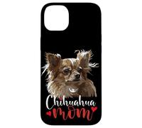 Custodia per iPhone 14 Plus Chihuahua Mamma Capelli Lunghi Chiwawa Cane Il Cane Madre