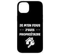 Custodia per iPhone 14 Plus Citation Proprio humour Je men fous je suis Propriétaire