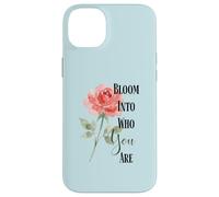 Custodia per iPhone 14 Plus Citazione di Bloom Into You Rose
