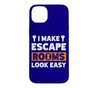 Custodia per iPhone 14 Plus Citazione Exit Room I Make Escape Rooms Look Easy Group Game