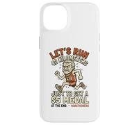 Custodia per iPhone 14 Plus Citazione ironica della maratona Runner Jogging