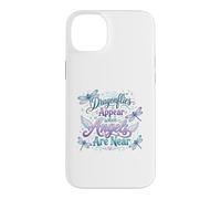 Custodia per iPhone 14 Plus Citazione spirituale della libellula Angelo Remembrance