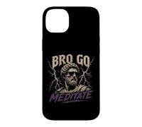 Custodia per iPhone 14 Plus Citazioni sullo stoicismo di Bro Go Meditate Marcus Aurelio