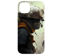 Custodia per iPhone 14 Plus Città apocalittica, l'ultimo uomo