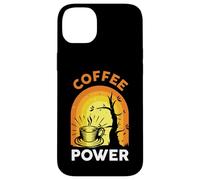 Custodia per iPhone 14 Plus Coffee Powers Funny Cafeine Baristas Coffee Lover Halloween