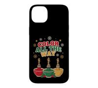 Custodia per iPhone 14 Plus Colora tutto il modo divertente Natale pittore artista vacanza