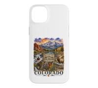 Custodia per iPhone 14 Plus Colorado Acquerello Mountain Adventure Travel Design