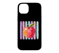 Custodia per iPhone 14 Plus Colorful Apple Watercolor Art Teacher Appreciation Design